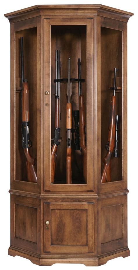 corner steel gun cabinet|unfinished gun cabinet kits.